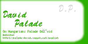 david palade business card